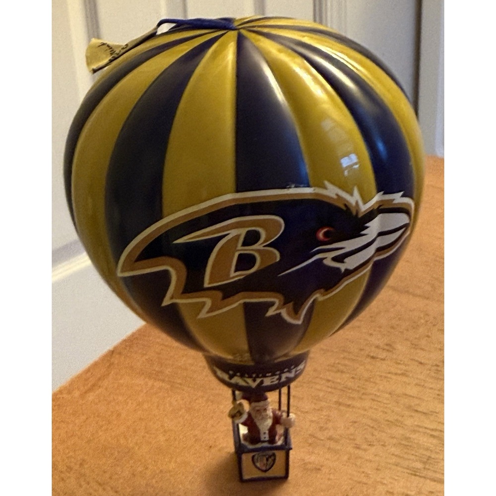 Vintage Danbury Mint Baltimore Ravens Victory Balloon Ornament 2004 NFL